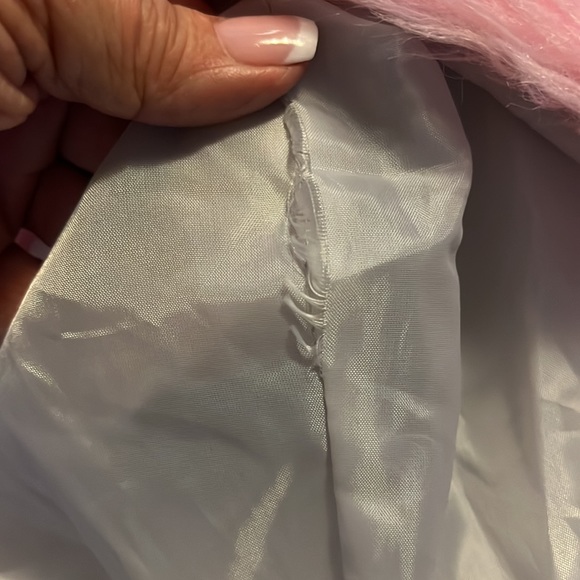 Little Lass silver metallic hooded puffer vest 18M - Picture 8 of 8